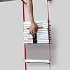 25-Foot Retractable Fire Escape Ladder – 3-Story Emergency Use