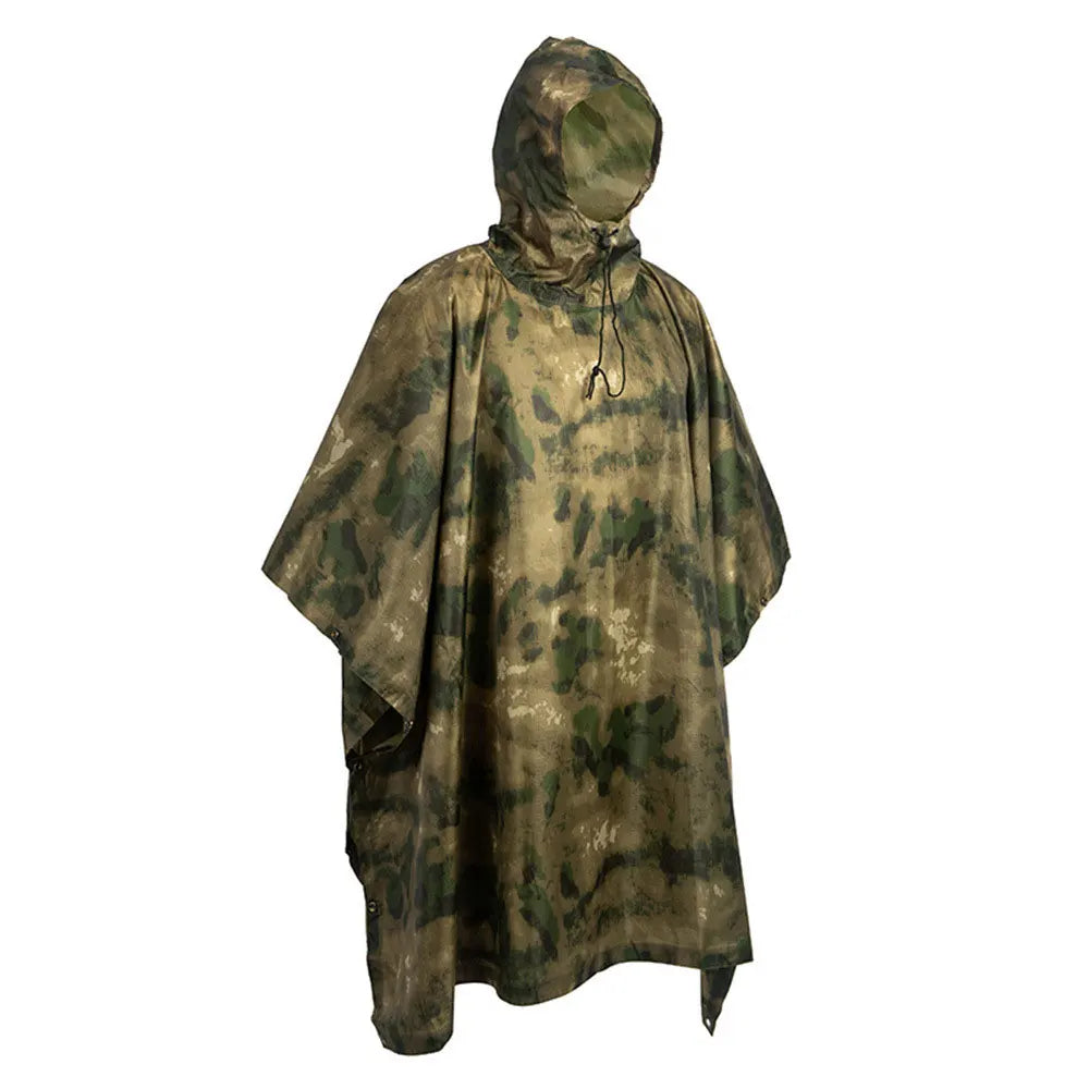 Lightweight Waterproof Camouflage Rain Poncho