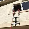 25-Foot Retractable Fire Escape Ladder – 3-Story Emergency Use