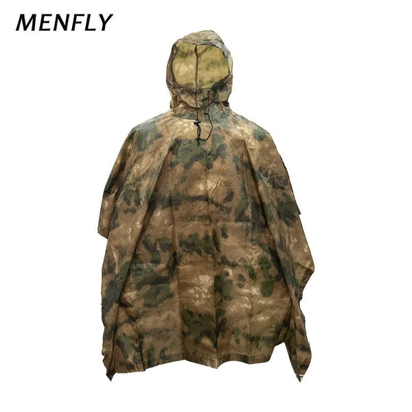 Lightweight Waterproof Camouflage Rain Poncho