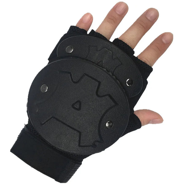 Anti-Riot Tactical Shell Gloves - Half-Finger