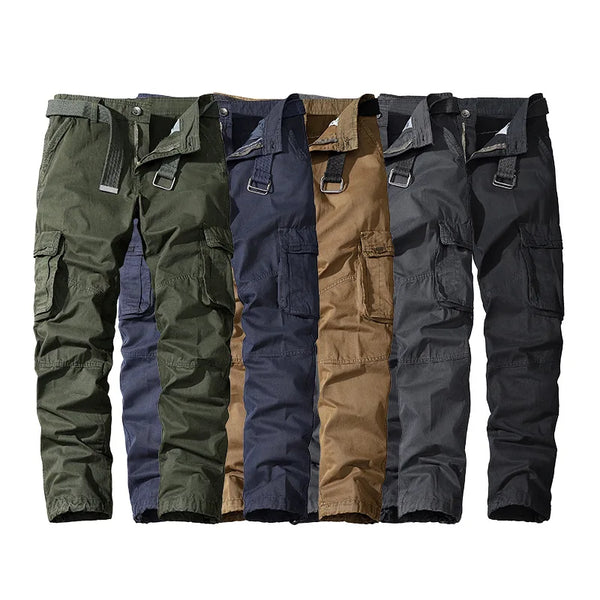 Men's Tactical Pants with Multiple Pockets - Breathable Design