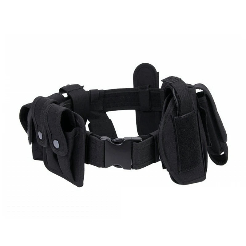10-in-1 Tactical Police Duty Belt – Adjustable Security & Utility Belt Set