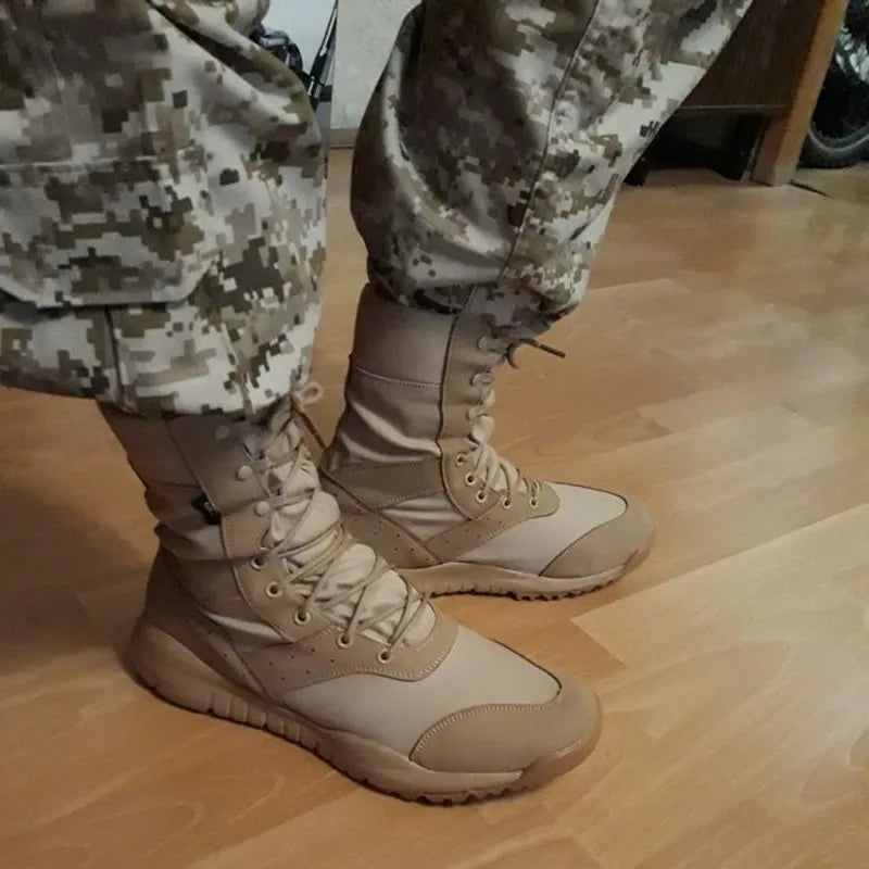 High-Top  Tactical Boots – Durable & Lightweight