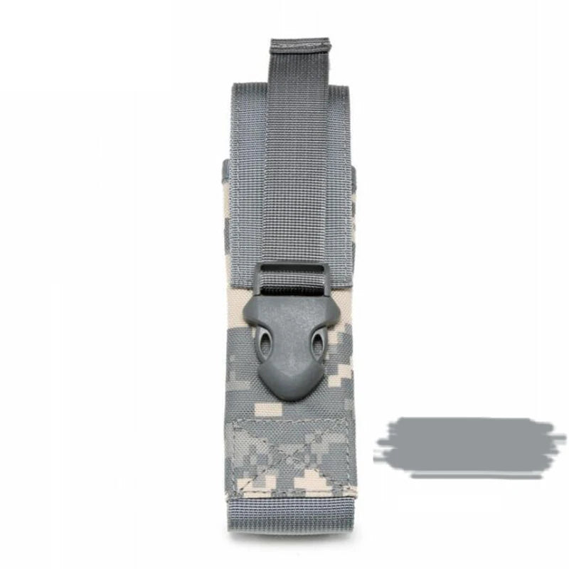 Tactical MP5 Mag & Baton Pouch - MOLLE LED Torch Holster Cover Case