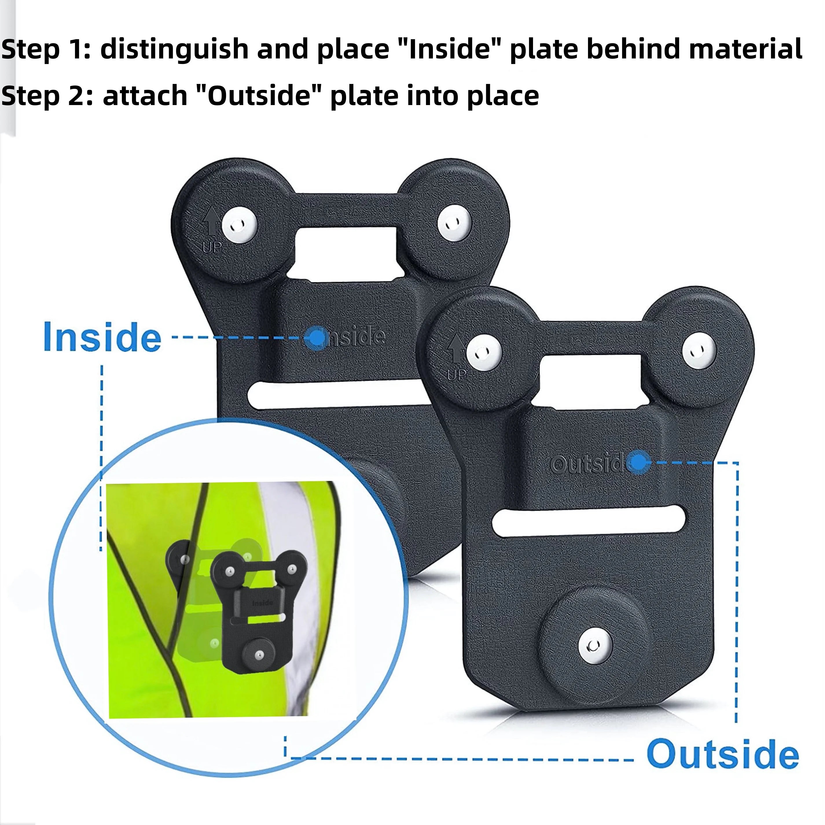 Universal Magnetic Clip for Body-Worn HD Cameras