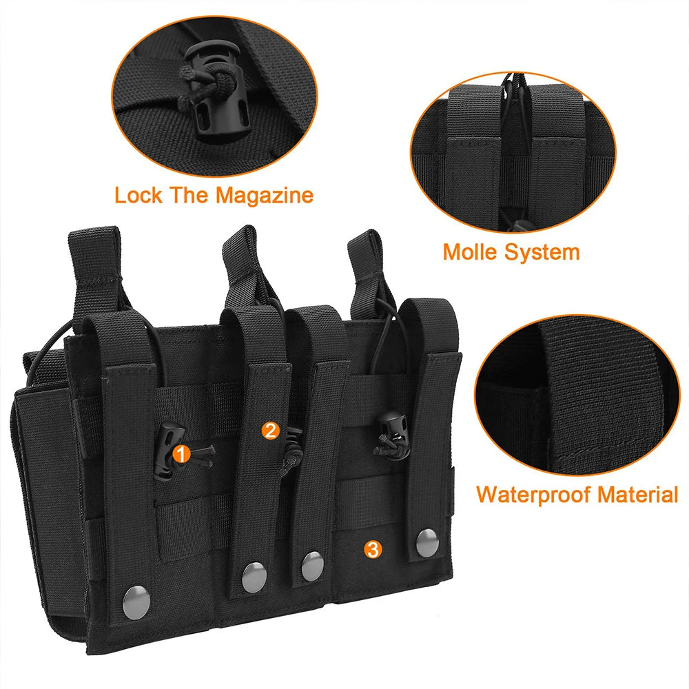 1000D MOLLE Rifle Mag Pouch - Double/Triple