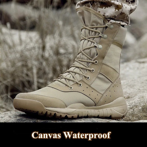 High-Top  Tactical Boots – Durable & Lightweight