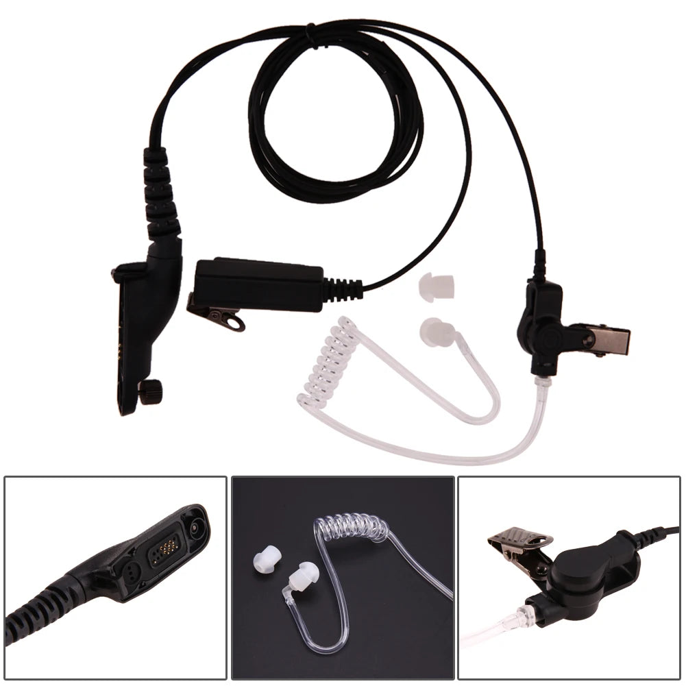 Tactical Acoustic Tube Earpiece with Noise Cancellation