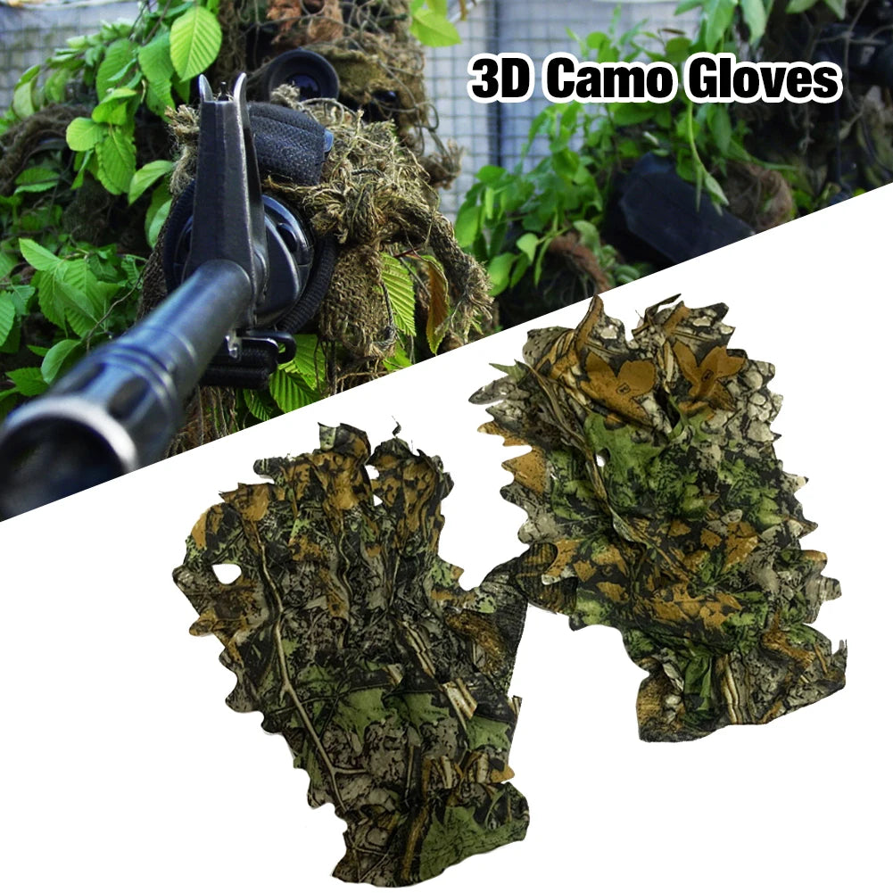 Durable 3D Camouflage Non-Slip Gloves Activities
