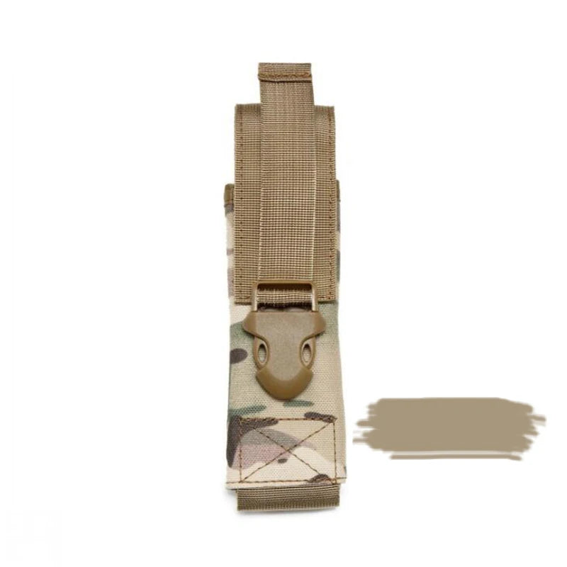 Tactical MP5 Mag & Baton Pouch - MOLLE LED Torch Holster Cover Case