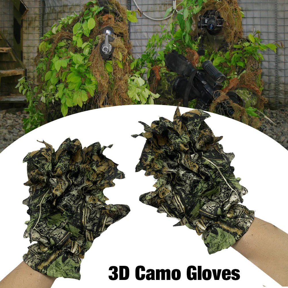 Durable 3D Camouflage Non-Slip Gloves Activities