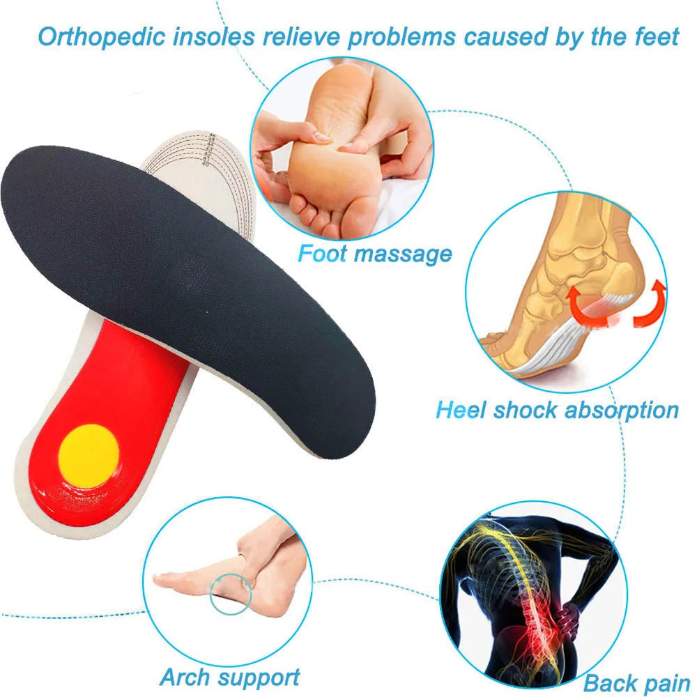 Orthotic Arch Support Insoles – Shock-Absorbing & Pressure-Relief Cushioning