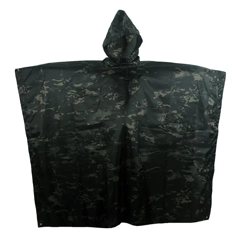Tactical Camouflage Rain Poncho – Waterproof