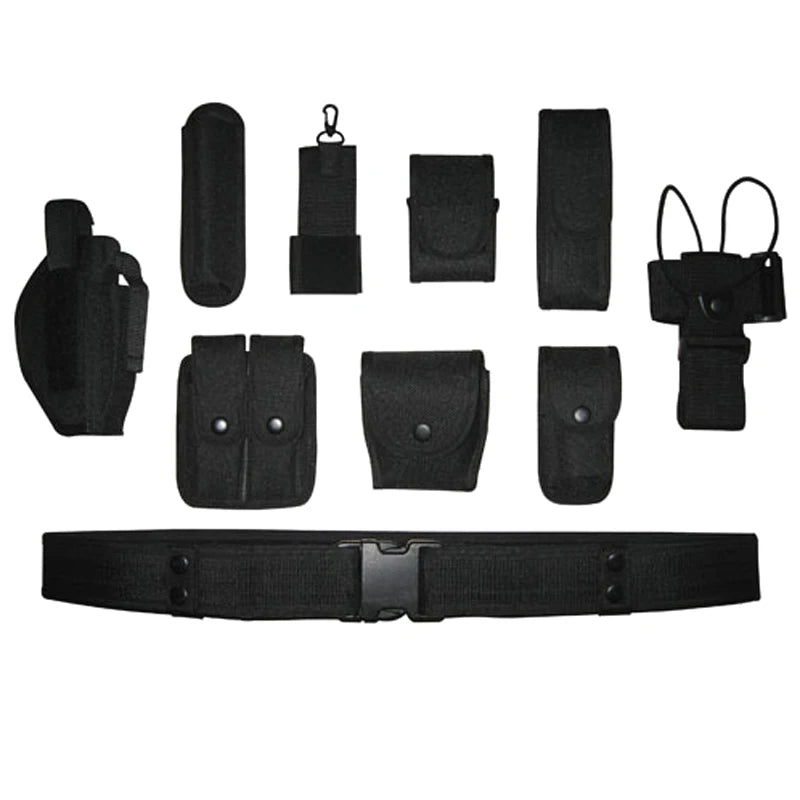 10-in-1 Tactical Police Duty Belt – Adjustable Security & Utility Belt Set