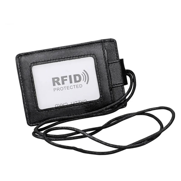 Genuine Leather Credit Card Holder - Stylish & Compact