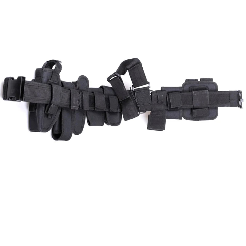 10-in-1 Tactical Police Duty Belt – Adjustable Security & Utility Belt Set