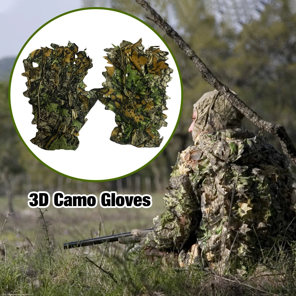Durable 3D Camouflage Non-Slip Gloves Activities