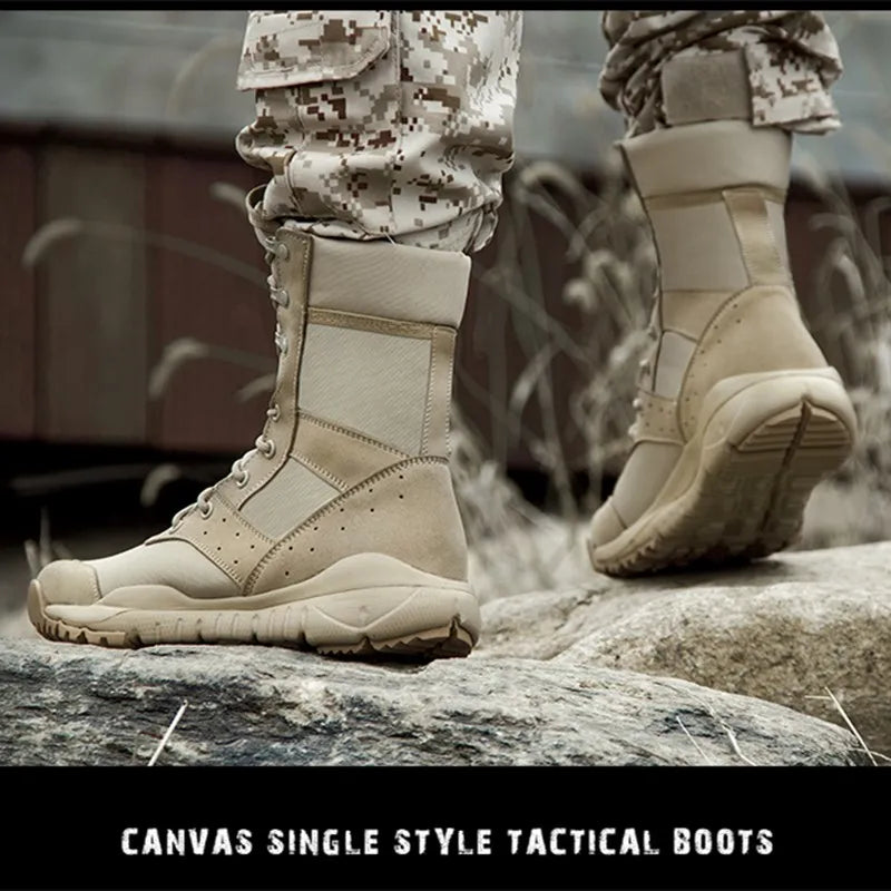 High-Top  Tactical Boots – Durable & Lightweight