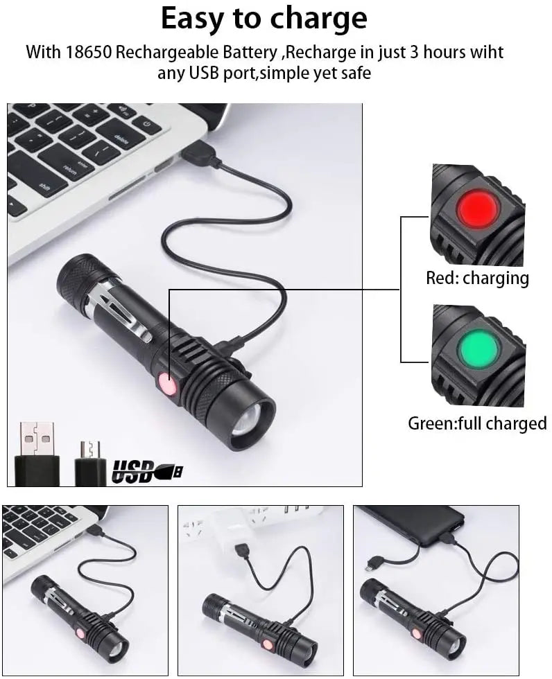 Pro Tactical LED Flashlight