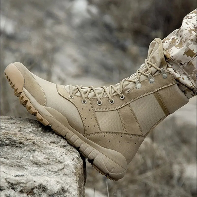 High-Top  Tactical Boots – Durable & Lightweight