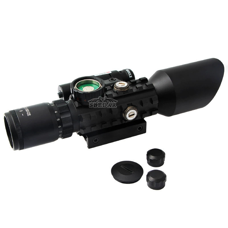 Red Laser 3-10x HD Cross 8x Scope – Wall-Mounted Slingshot Accessory
