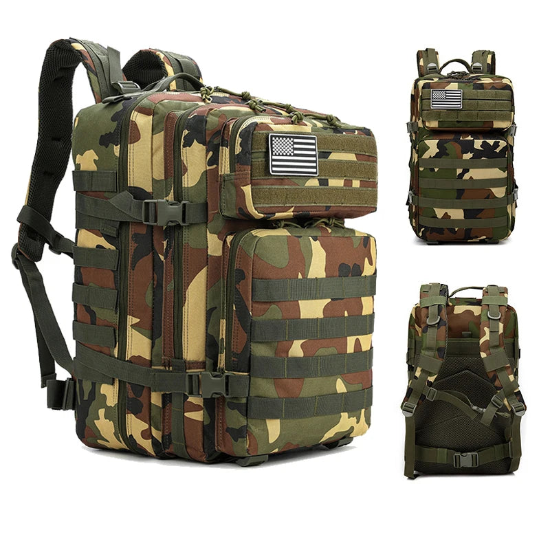 45L Tactical Backpack – Waterproof & Durable