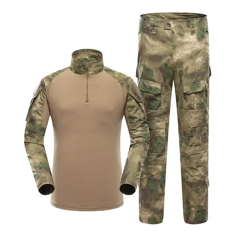 Men's Tactical Combat Uniform Set - Multicam Airsoft &amp; Hunting Gear