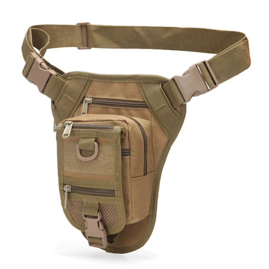 Large-Capacity Camouflage Oxford Tactical Waist & Leg Bag