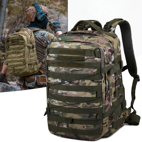 Tactical Camo Hiking Backpack | Waterproof Anti-Tear Outdoor Rucksack