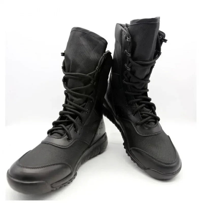 Men’s Tactical Ankle Boots — Lightweight Lace-Up Desert Work Shoes