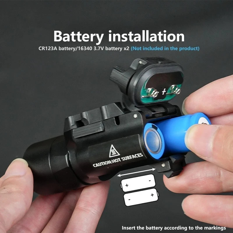 X300U-Style Aluminum Tactical Pistol Light | 500 Lumen LED | 20mm Rail Mount