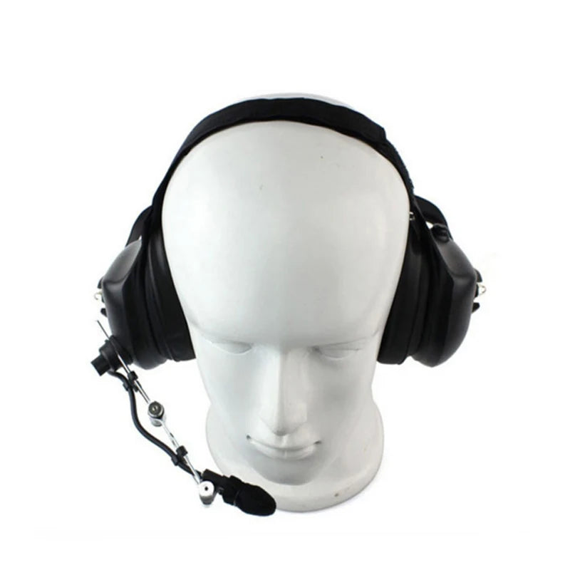 Heavy-Duty Noise Cancelling Walkie-Talkie Headset
