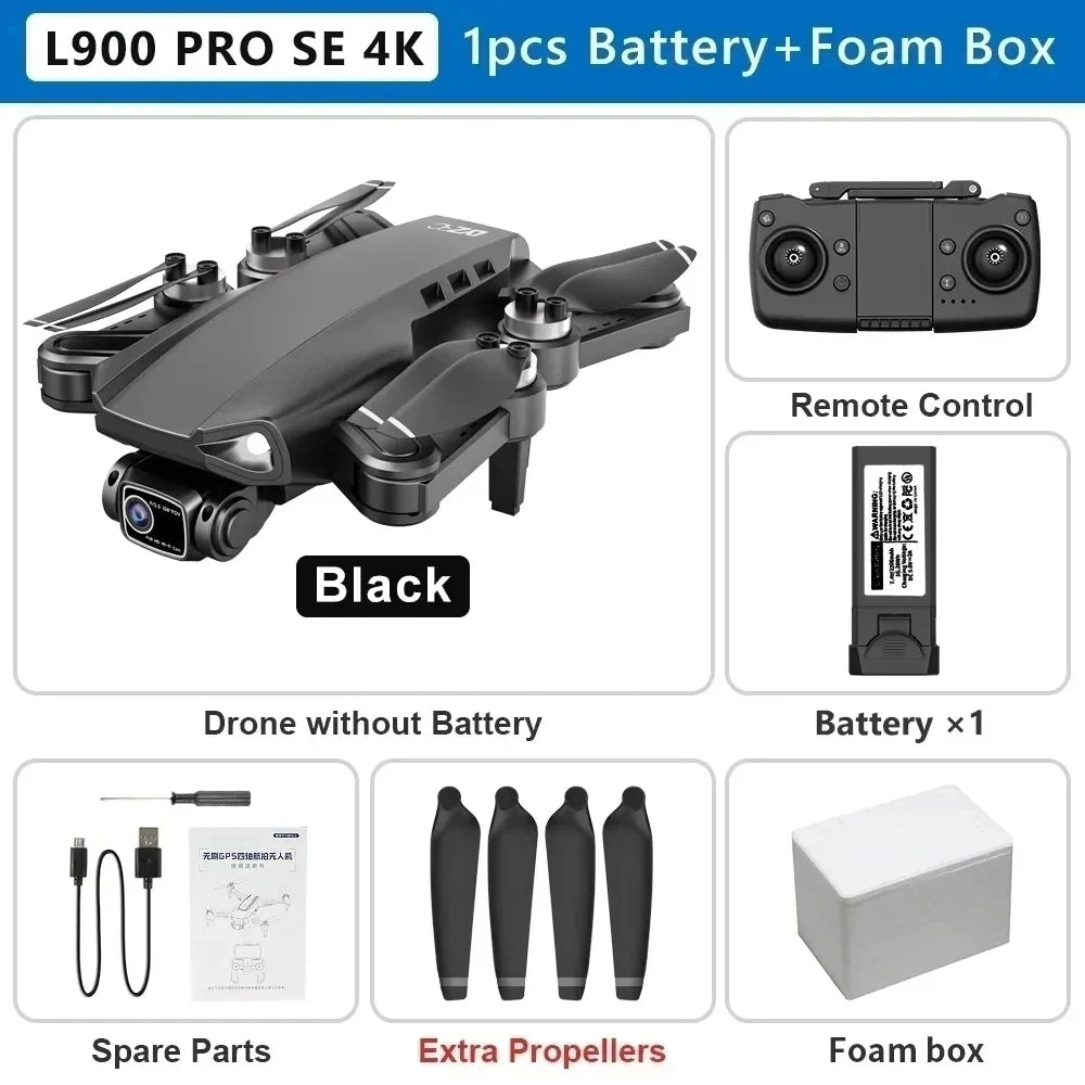 XMSJ L900 Pro SE Max 4K GPS Drone with 360° Obstacle Avoidance Dual HD Camera