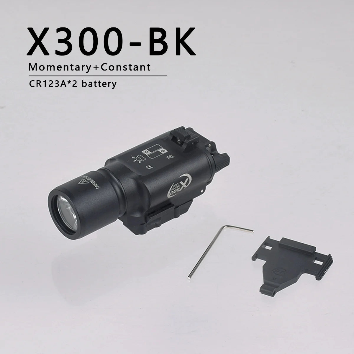 Tactical Weapon Light - M600C/M300C LED Scout Flashlight with Picatinny Rail Mount