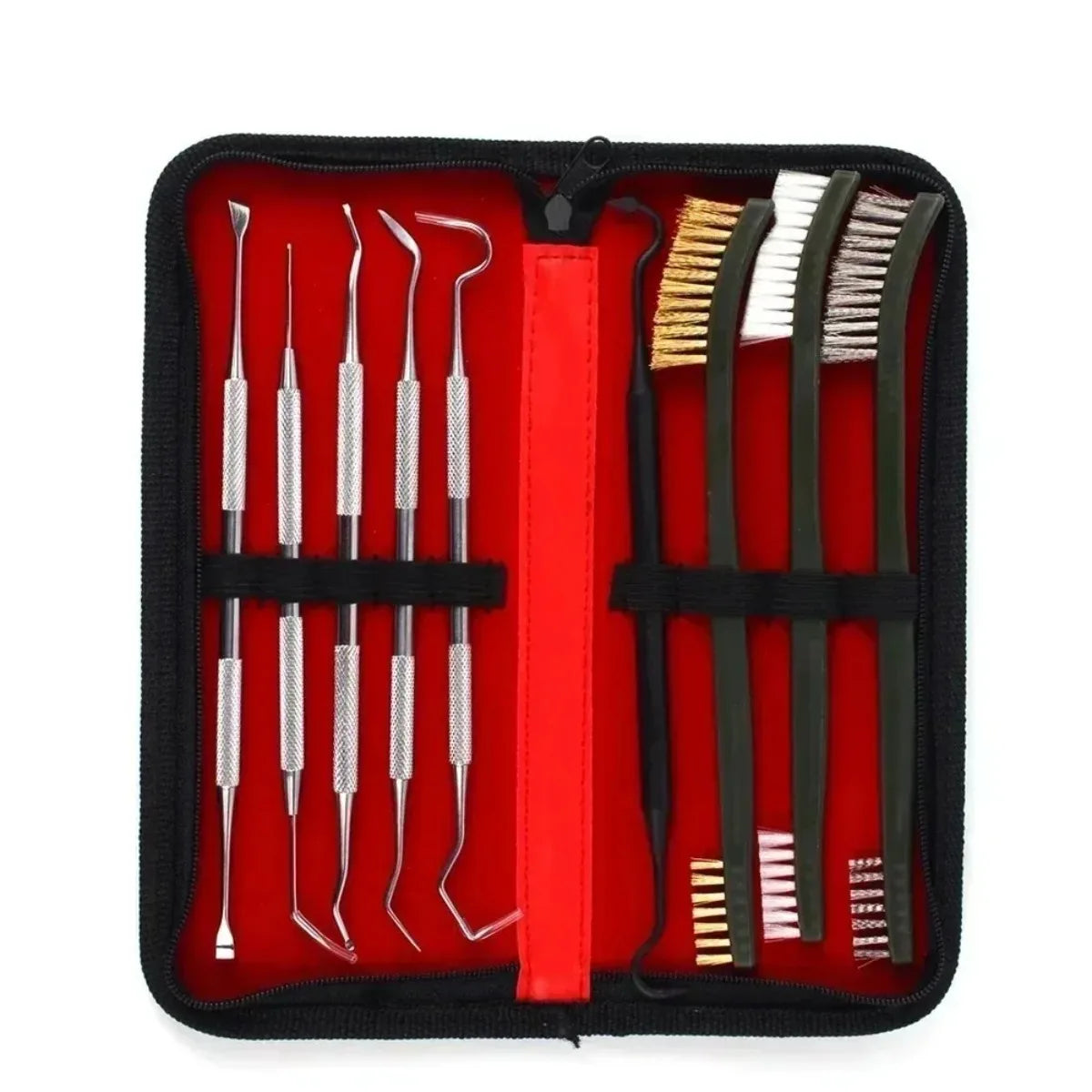 9-Piece Multi-Material Gun Cleaning Brush & Pick Kit