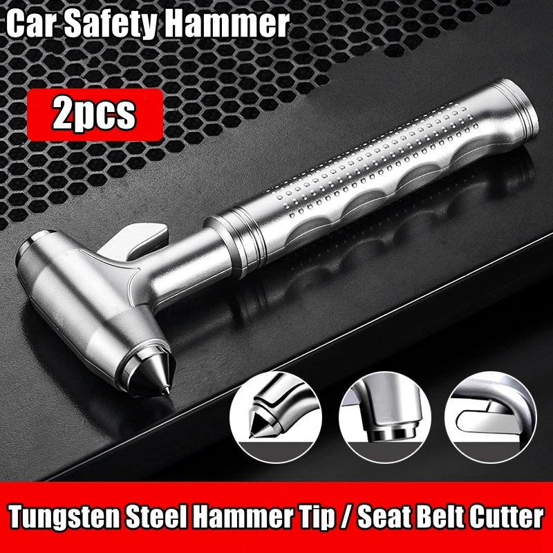 Car Emergency Escape Hammer with Window Breaker & Seat Belt Cutter
