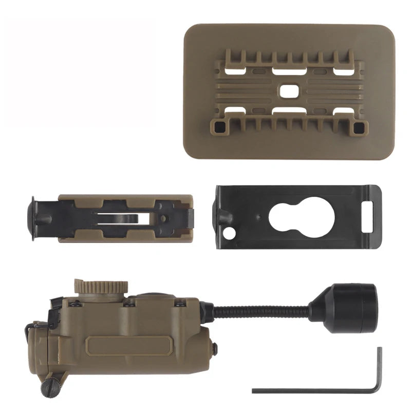 Sidewinder Tactical Helmet Lamp - Multi-Color LED Light for FAST Helmet ARC Rail