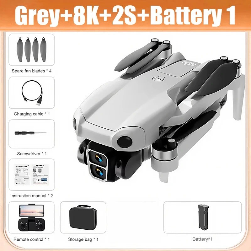 LS A888 Pro 8K Brushless Drone with Dual Camera, Optical Flow & 3-Sided Obstacle Avoidance