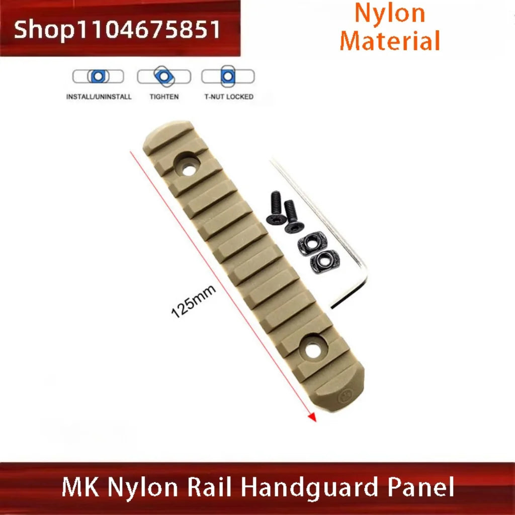 Tactical Picatinny Rail Handguard - MLOK/KEYMOD Compatible for Airsoft Wargame Rifles