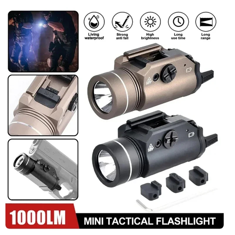 TR-1 HL 800 Lumen Tactical Weapon Light | 20mm Rail Mount | Airsoft Hunting