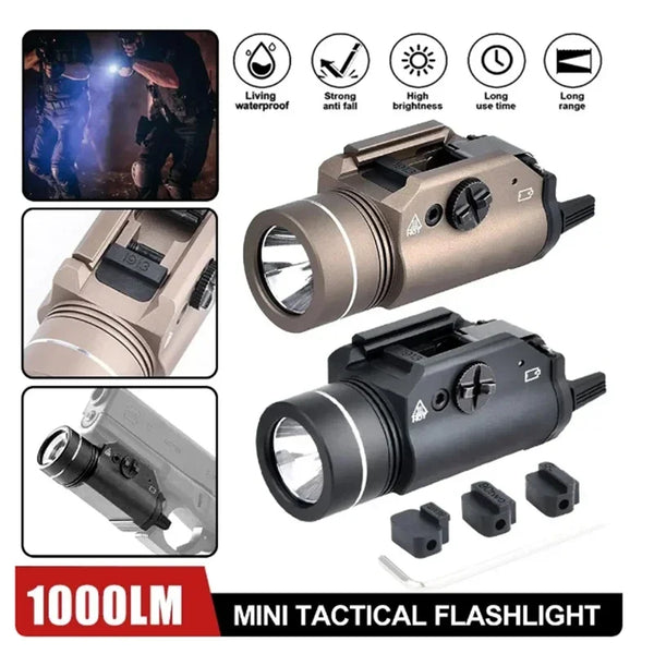 TR-1 HL 800 Lumen Tactical Weapon Light | 20mm Rail Mount | Airsoft Hunting