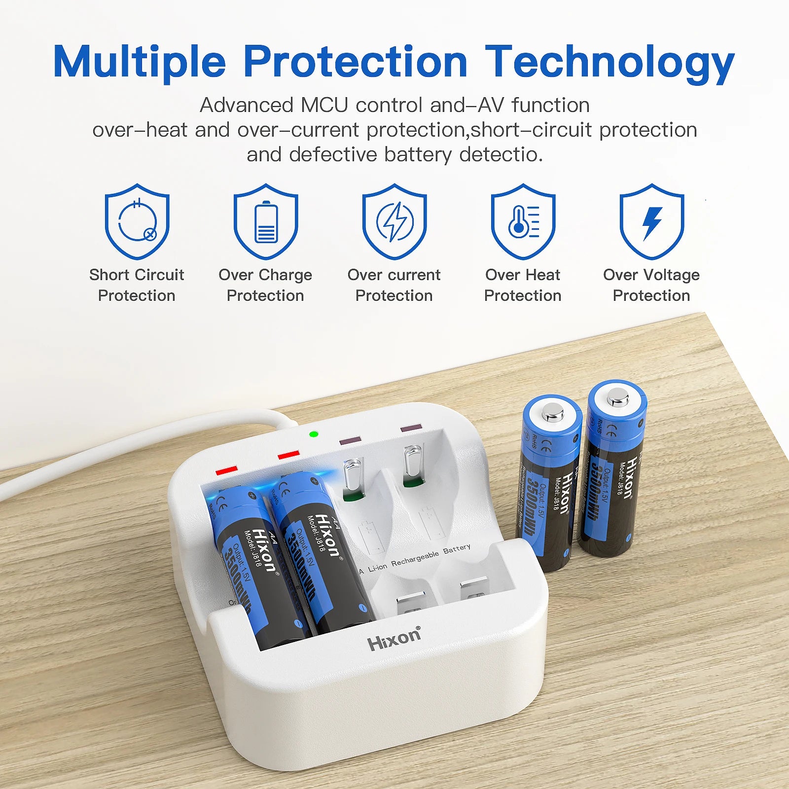 PowerMax USB Rechargeable AA Battery Set