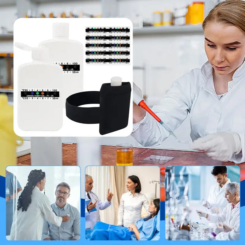 Quick Fix Urine Test Kit – Accurate Urine Testing Set with Temperature Strips and Bottle
