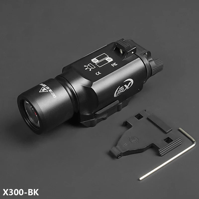 X300U-Style Aluminum Tactical Pistol Light | 500 Lumen LED | 20mm Rail Mount