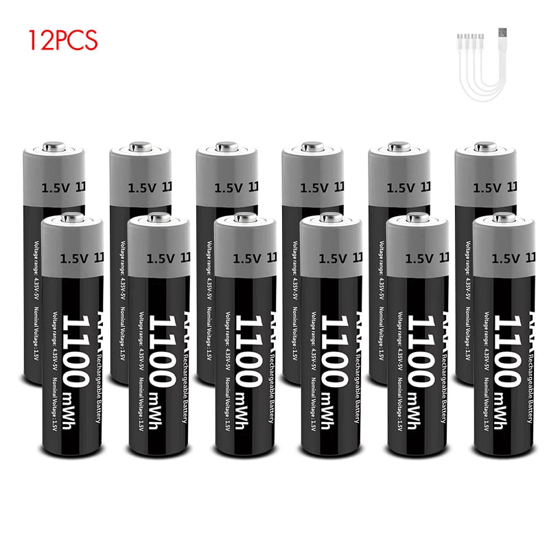 EcoCharge USB Rechargeable Battery Set
