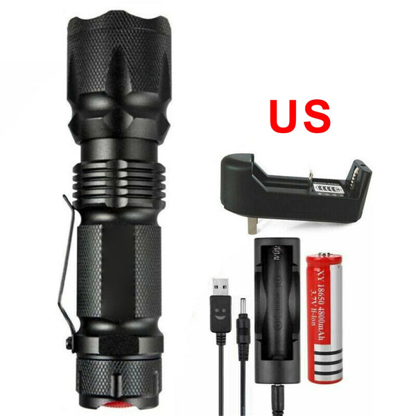 Zoomable LED Tactical Flashlight - 3 Modes