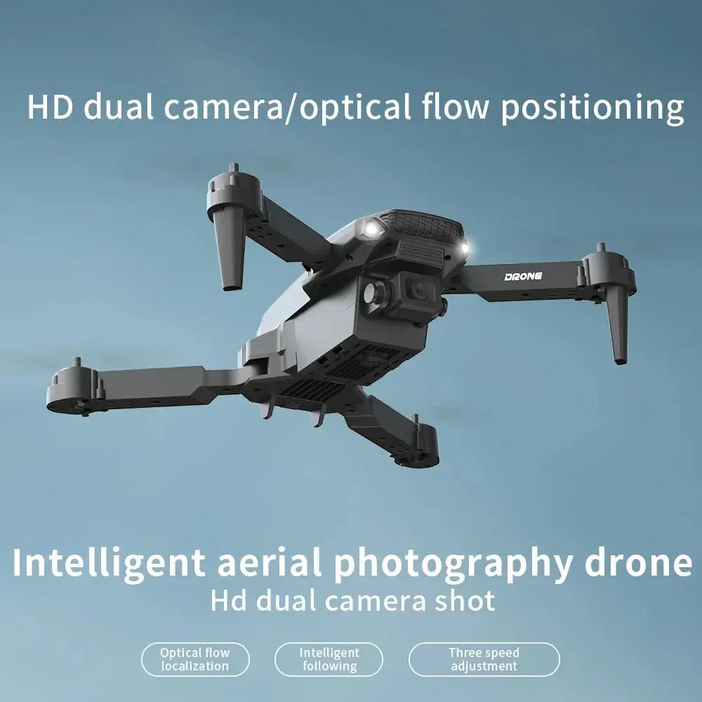 Foldable 4K Dual-Camera Drone with Altitude Hold and Trajectory Flight