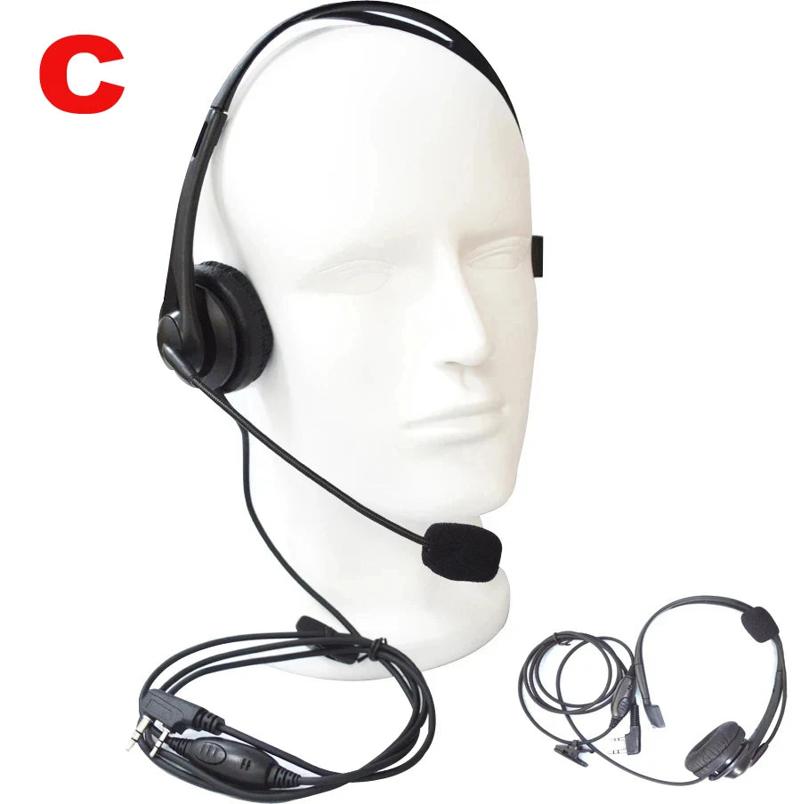 Professional Two-Pin Communication Headset – Noise Isolation