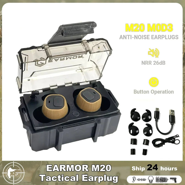 Earmor M20 MOD3 Electronic Shooting Earplugs